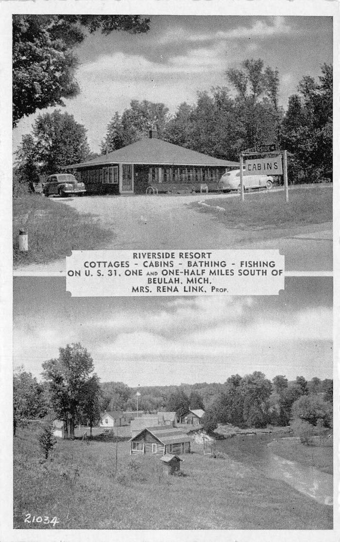 Betsie Riverside Resort - Vintage Postcard (newer photo)